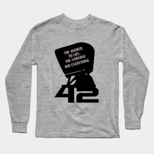 Deep Thought - Hitchhikers Guide to the Galaxy Long Sleeve T-Shirt